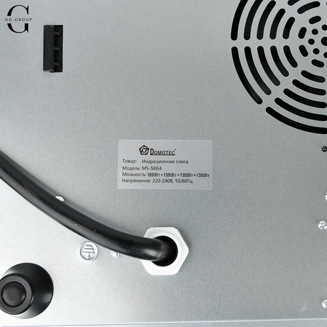 Індукційна варильна поверхня Domotec MS-5864, 4 конфорки, 5900 Вт, сенсорне керування